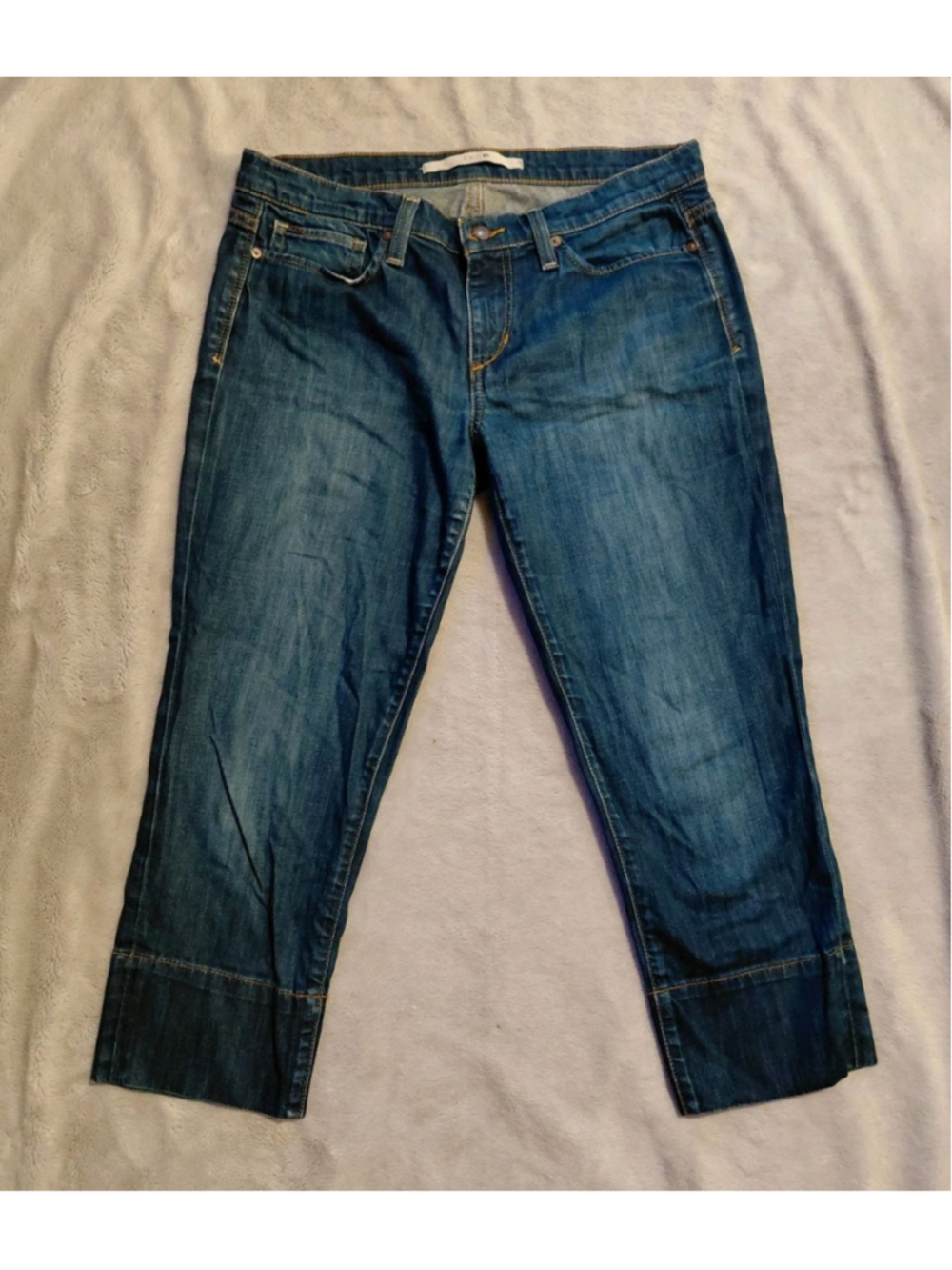 Joe's Women's Socialite Kicker Fit Mid-Rise Cropped Denim Jeans Cuffed Size 29